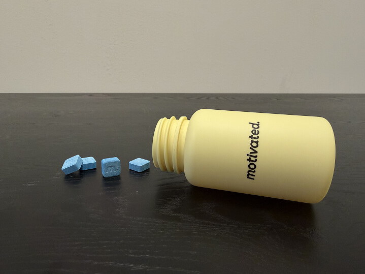 Motivated tablets displayed